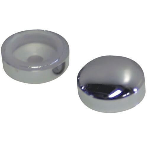 Screw Covers Snap On Dome 16mm Chrome 10 Pack
