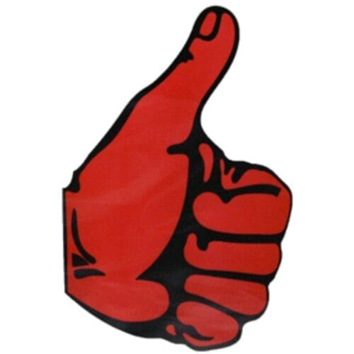 Sticker Thumbs Up Red Left