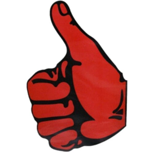 Sticker Thumbs Up Red Right - Image 1
