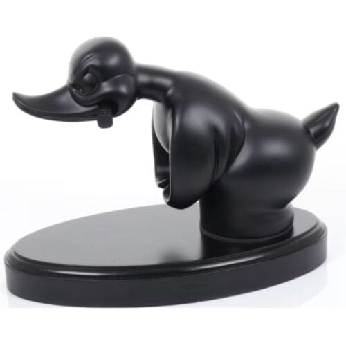 Hood Ornament Duck Black