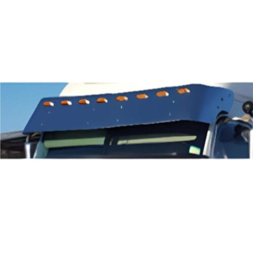 Stainless Steel Sun Visor 17 Inch To Suit Freightliner Century, Coronado, Columbia 3 Side Mount