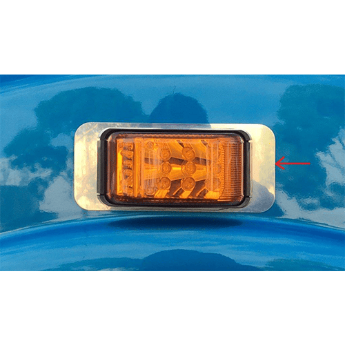 CS20305 - Stainless Steel Indicator Backing Plate (PR) KW - Truckers Toy Store