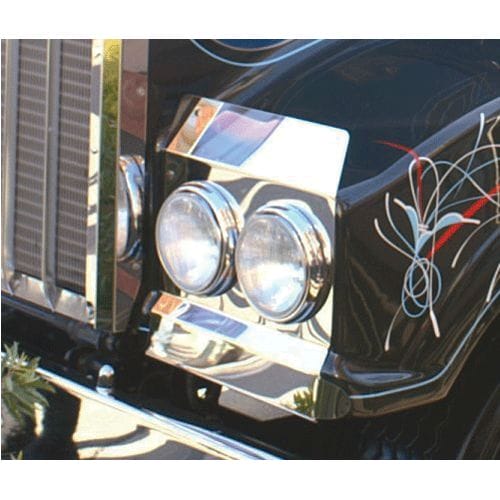 Stainless Steel Headlight Backings Long No Cut Out To Suit Kenworth T404/900/950/904/908/909 - Image 3