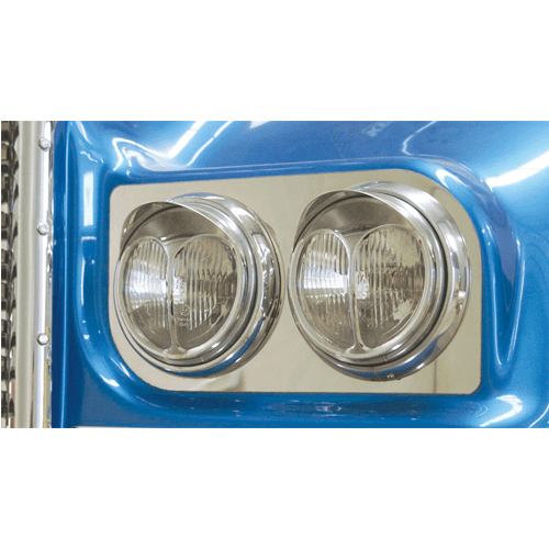 Stainless Steel Headlight Backings Short To Suit Kenworth Old SAR/W Model - Image 3