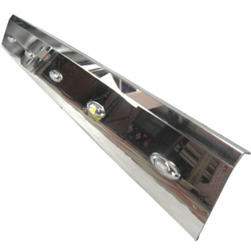 Stainless Steel Tank Skirt Square 1220MM 5 LED Clear/Amber Single