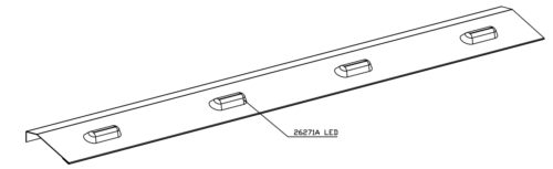 Stainless Steel Tank Skirt Round 1350MM 4 LED Amber Single To Suit Kenworth/Freightliner - Image 2