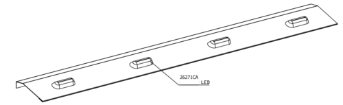 Stainless Steel Tank Skirt Round 1350MM 4 LED Clear/Amber Single To Suit Kenworth/Freightliner - Image 2