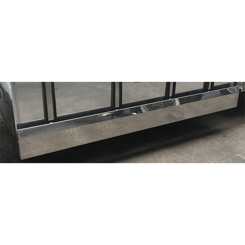 Stainless Steel Tank Skirt Square 1440 Endcap Single To Suit Kenworth/Freightliner/Iveco - Image 1