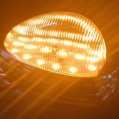 LED 12 Volt Light Indicator Clear/Amber To Suit Freightliner & Western Star - Image 3