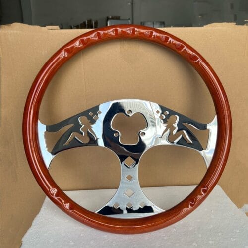 Steering Wheel 3 Spoke Girls Chrome - Image 4