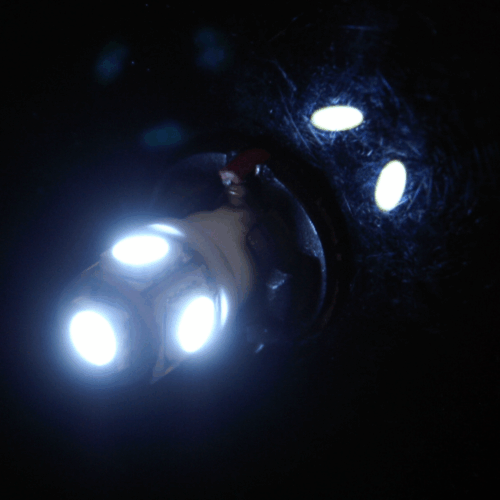 LED Globe 12 Volt T10 Wedge Multi Directional Clear Pair - Image 2