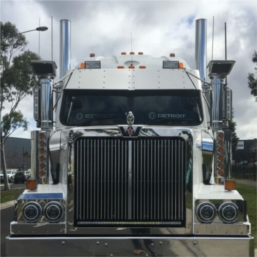 Stainless Steel Sun Visor 13 Inch To Suit Western Star Stratosphere - Image 1