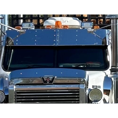 Stainless Steel Sun Visor 13 Inch To Suit Western Star Constellation - Image 1