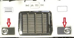 Headlamp Panel Left or Right To Suit Mack F Series and R Series - Image 2