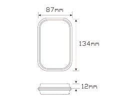 LED Multi-Volt Low Profile Clear/Amber/Red - Image 2