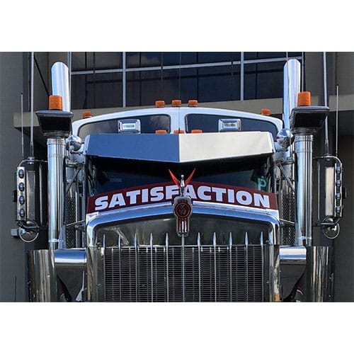 Stainless Steel Sun Visor 14 Inch Boltless To Suit Kenworth T350/T359/T404/T408/T409/ T604/T608/T609/T659/T904/T908/T909 - Image 1