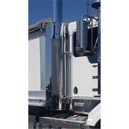 Stainless Steel Exhaust Shroud To Suit Kenworth T404SAR/T408/T409 Right Hand Side - Image 1