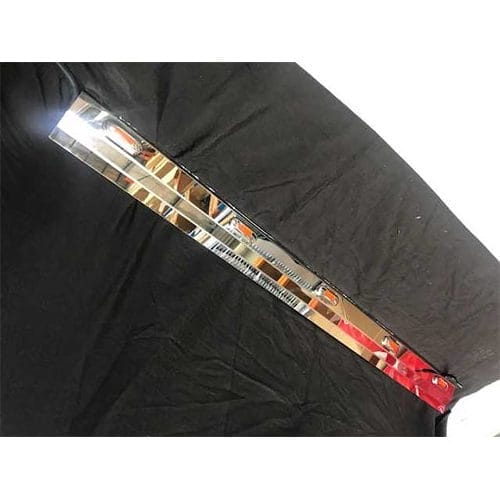 Stainless Steel Tank Skirt Round 1500mm Bottom Inner 5 Amber LED To Suit Kenworth/Freightliner/Iveco - Image 1