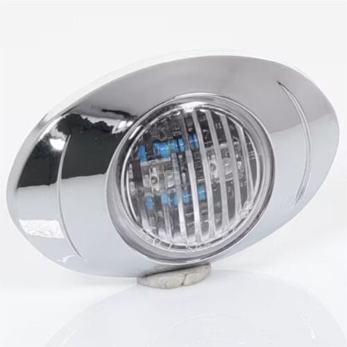 LED 12V Clear/Amber Egg Shape