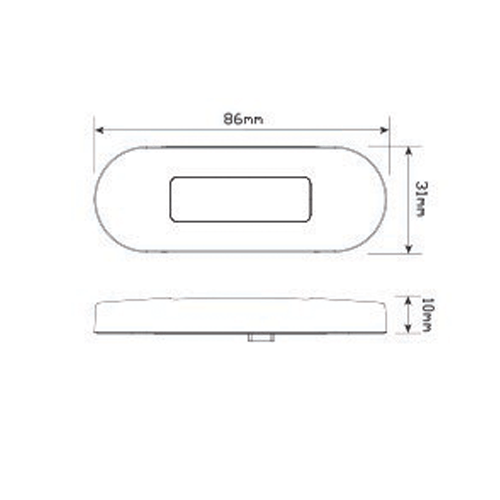 LED Muilti Volt Low Profile Clear/Amber/Red