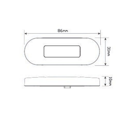 LED Muilti Volt Low Profile Clear/Amber/Red