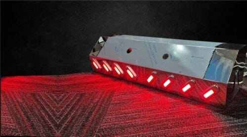 Stainless Steel Airline Box Clear Red LED 1.2MM - Image 2