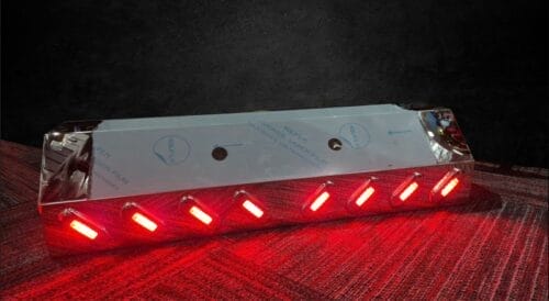 Stainless Steel Airline Box Clear Red LED 1.2MM - Image 3