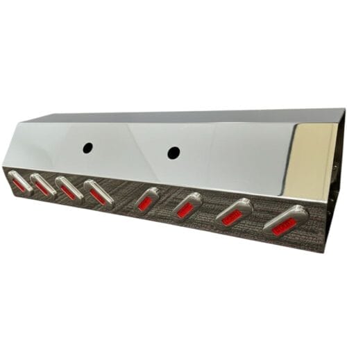 Stainless Steel Airline Box Red LED 1.2MM