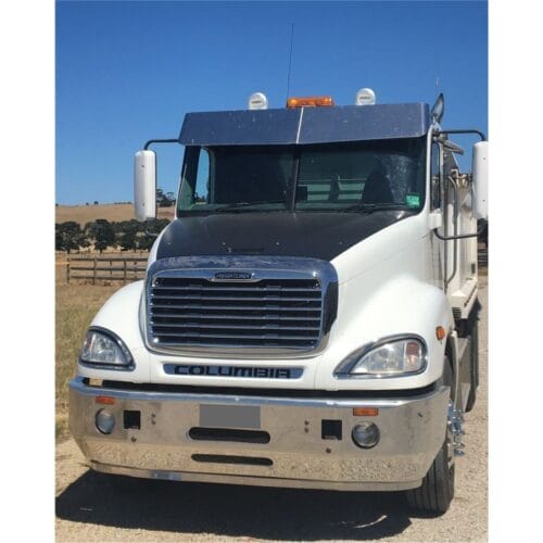 Stainless Steel Sun Visor 15 Inch To Suit Freightliner Columbia, Century, Coronado Day Cab Boltless