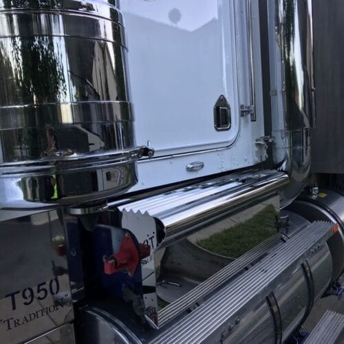 Stainless Steel Battery Box Cover To Suit Kenworth T950 Day Cab Round Tank - Image 2