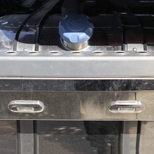 Stainless Steel Tank Skirt Round 510MM Clear/Amber 2 LED's Single