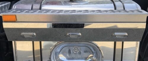 Stainless Steel Tank Skirt Round 740mm Clear/Amber 3 LED's