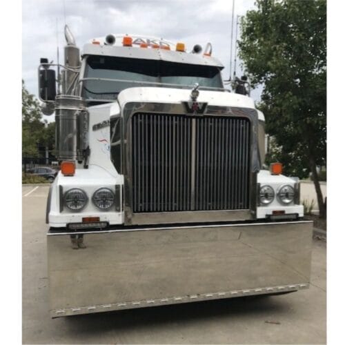 Stainless Steel Bumper Bar 25 Inch Curved End To Suit Western Star - Image 3