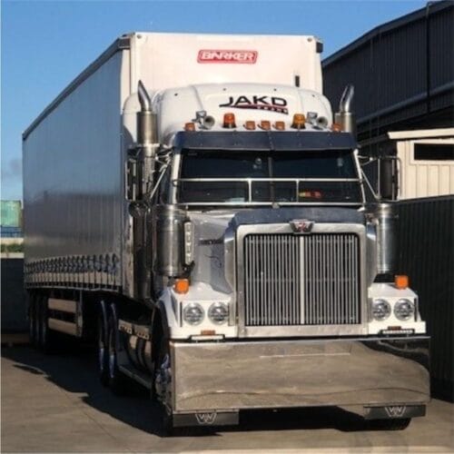 Stainless Steel Bumper Bar 25 Inch Curved End To Suit Western Star - Image 4