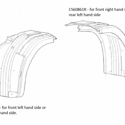 Mudguard to suit Scania 4 & 5 Series R & P Cab (Right Front or Left Rear) - Image 2