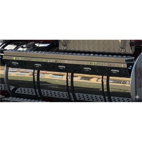 Stainless Steel Tank Skirt Round 2050mm 7 LED Clear/Amber