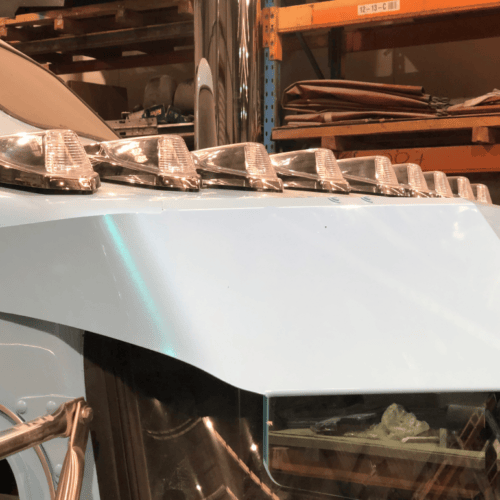 LED Multi-Volt Cab Roof Light Clear/Amber - Image 3