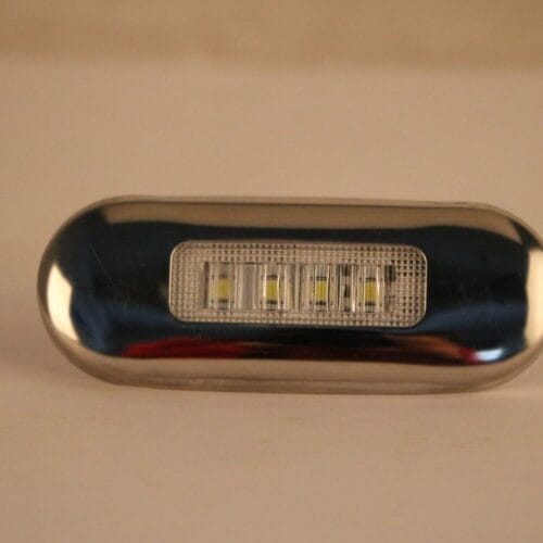 LED Multi-Volt Clear Flush Mount with Stainless Steel Trim - Image 2