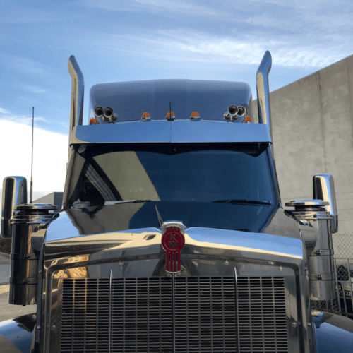 Stainless Steel Sun Visor 12 Inch Boltless To Suit Kenworth T360/T610/T610 SAR - Image 3