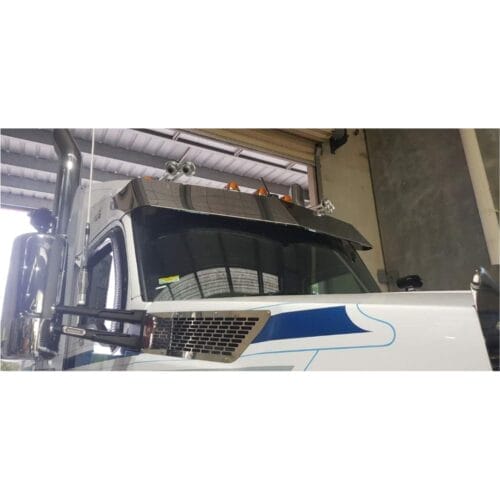 Stainless Steel Sun Visor 14 Inch Boltless To Suit Kenworth T360/T410/T410 SAR/T610/T610 SAR - Image 1
