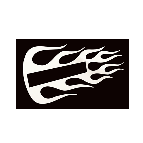 Stainless Steel Badge Surround Flames USA Style To Suit Kenworth - Image 1