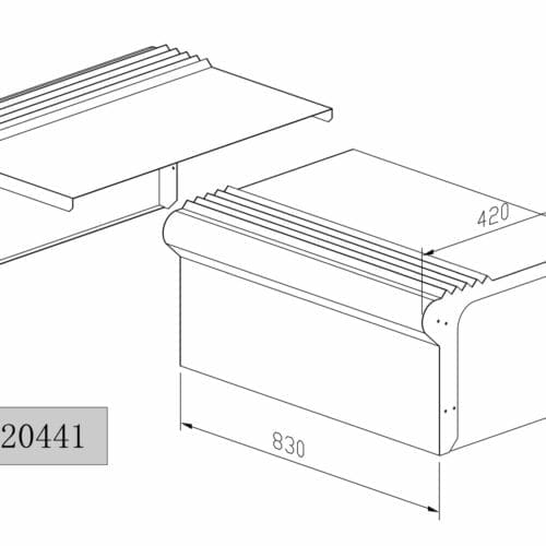 Stainless Steel Battery Box Cover To Suit Kenworth Square Tank - Image 2