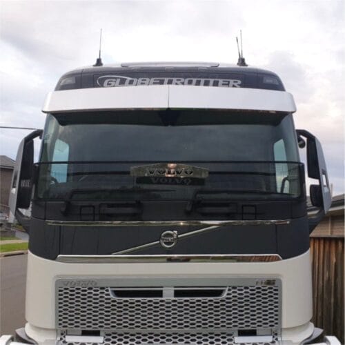 Stainless Steel Sun Visor Boltless To Suit Volvo FH/FM Late Model - Image 1