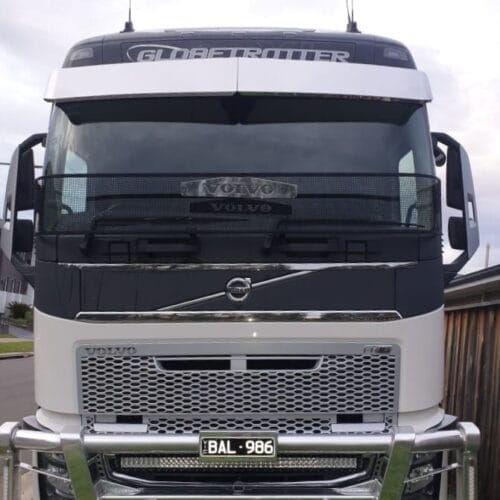 Stainless Steel Sun Visor Boltless To Suit Volvo FH/FM Late Model - Image 2