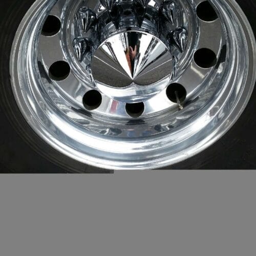 Nut Cover Screw On 32mm/33mm Chrome Plastic Long Pointed - Image 2