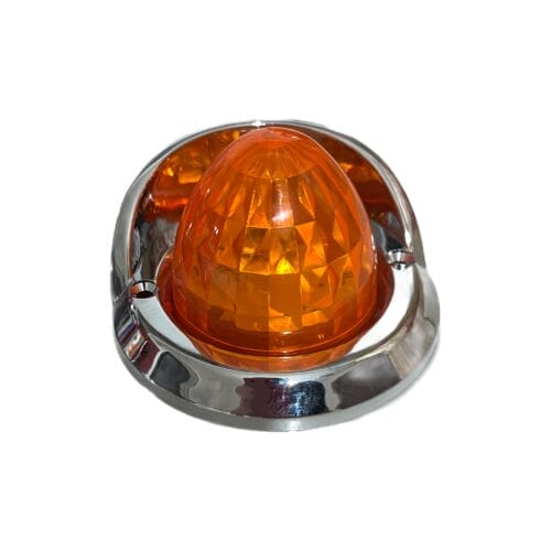LED Light 2 Inch Round Torpedo Amber Multi-Volt - Image 2