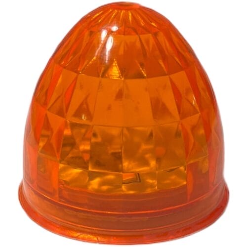 LED Light 2 Inch Round Torpedo Amber Multi-Volt