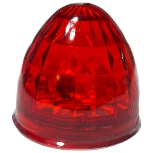 LED Light 2 Inch Round Torpedo Red Multi-Volt - Image 1