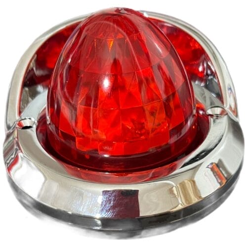 LED Light 2 Inch Round Torpedo Red Multi-Volt - Image 2
