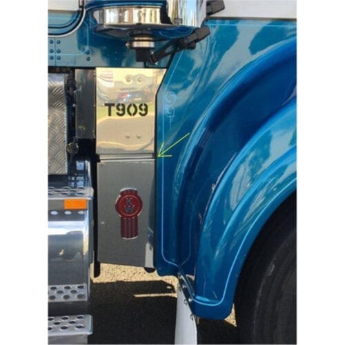 Stainless Steel Under Bonnet Trim Left and Right Sides To Suit Kenworth T909 - Image 1